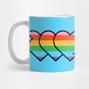 Rainbow Pride Hearts Mug